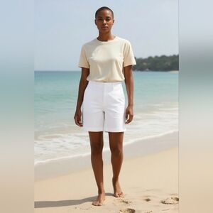 Jones of New York Cotton Stretch Shorts 14  Petites